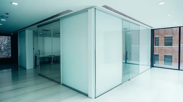 Frameless Office Partition3